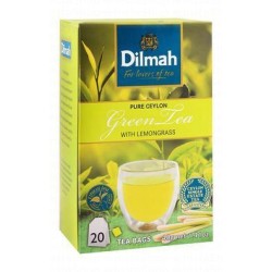 Dilmah Pure Ceylon Green Tea Bags with Lemongrass